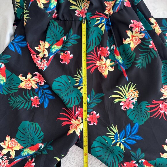 Simons | Contemporaine Sleeveless Tropical Floral Jumpsuit - Size 14 - Picture 15 of 16